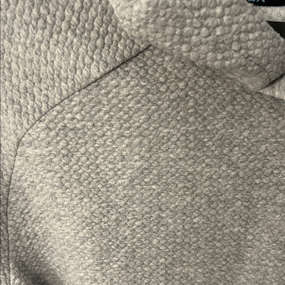 Cozy Heather Gray Cowl Neck Sweater with hood - Picture 3 of 4